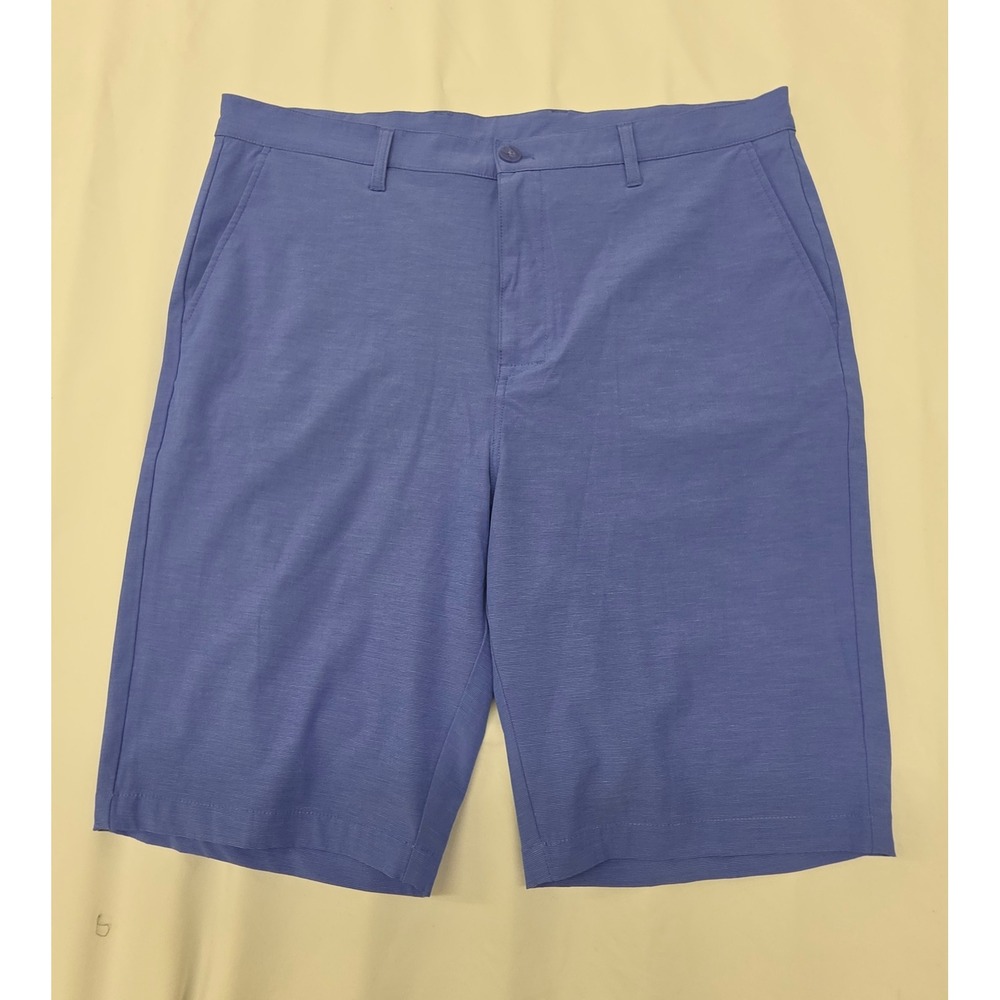38T Men's Callaway Blue Performance Golf Shorts Stretch Flat Front